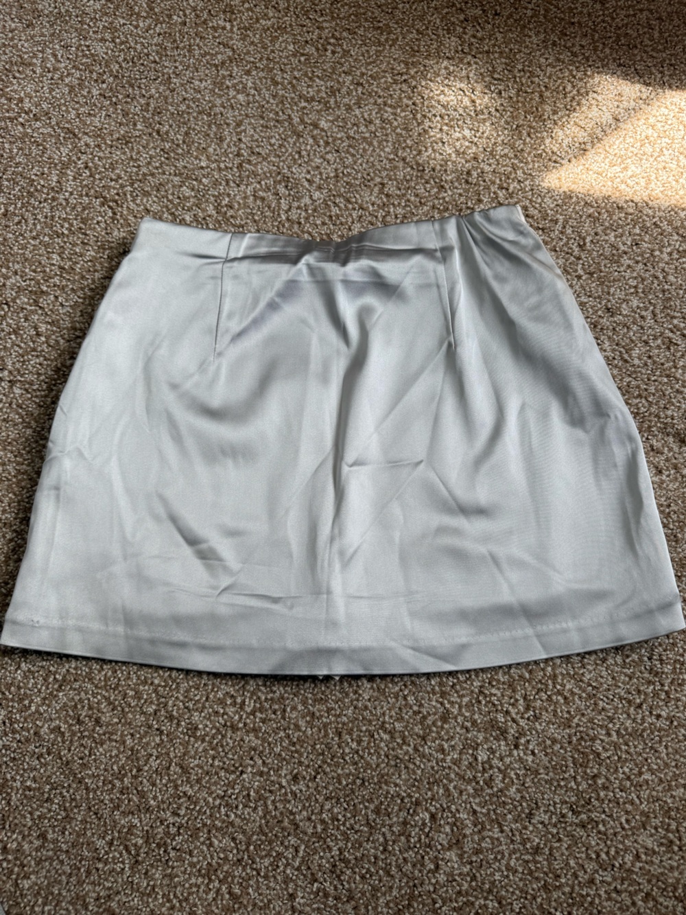 Abercrombie and Fitch Metallic Silver Mini Skirt Skort